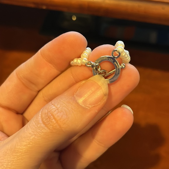 Ross Simons Sterling Silver Cultured Freshwater Pearl Link Bracelet - Picture 3 of 8